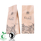 来自中国的可重复密封的Ziplock牛皮纸透明咖啡袋工厂