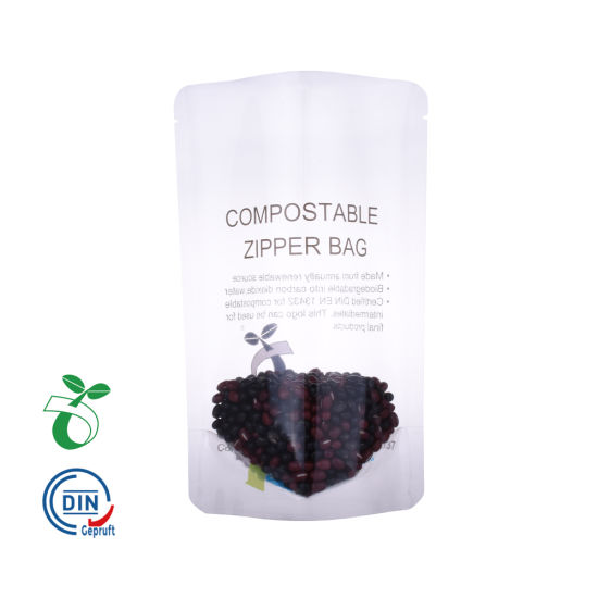 Eco-Friendly PLA Cornstarch 100％可堆肥生物可降解塑料包装袋